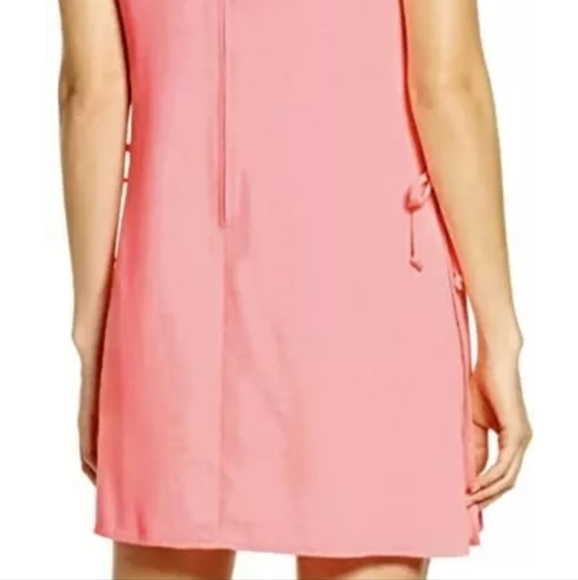 NWT Lilly Pulitzer Coral Halter Romper Embroidery Lace Trim Front Plus Size 16 - Picture 3 of 9